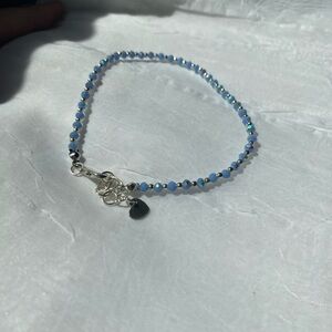 Elegant handmade Blue Beaded Bracelet/Anklet